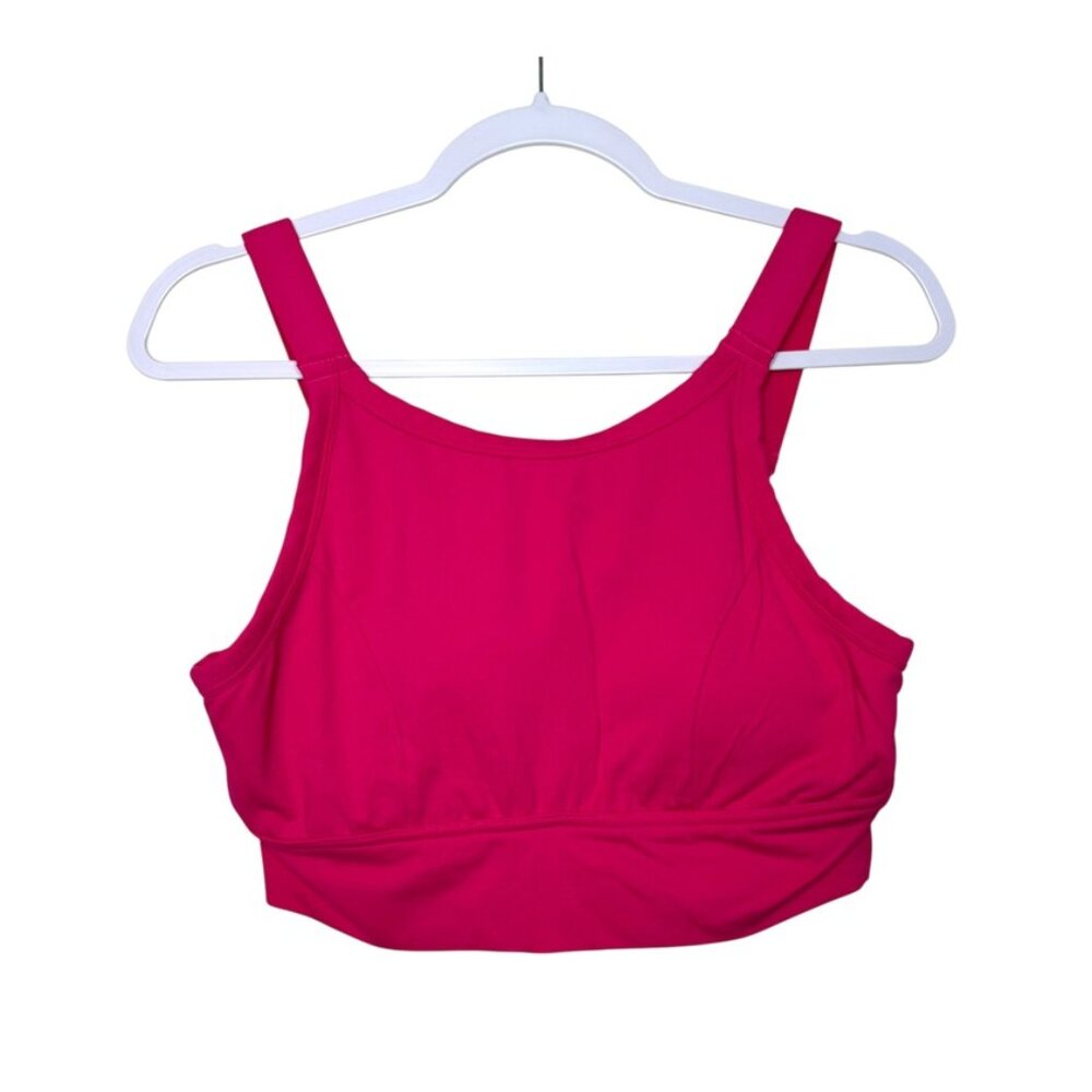 Aerie Sports Bra Padded Activewear Gym Stretch Hot Pink Women XL